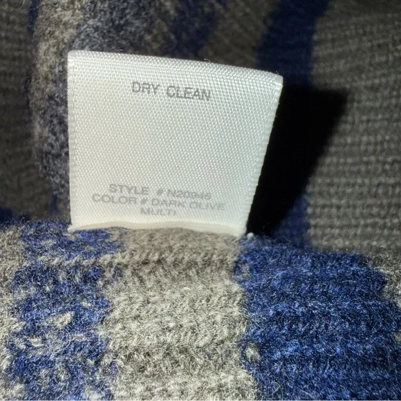 Naked Cashmere Dark Olive Multi Striped Crewneck Knit Sweater NWT Size Medium